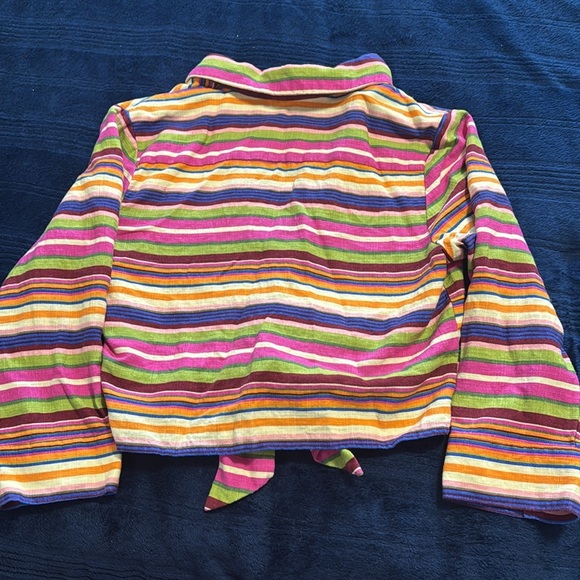 Colorful Striped Button-Up Shirt - Picture 3 of 5